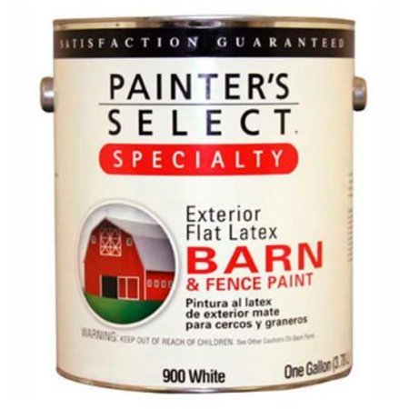 GENERAL PAINT Fence Paint, Flat, White, 1 gal 798447